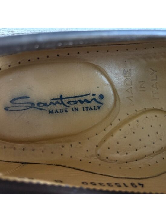 Santoni of Italy Penny leather Loafers size 8.5 color brown main image 6